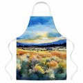 Nevada Sagebrush in Watercolor Apron Cooking Kitchen Server Baking Crafts Gardening for Adult Women Men, Unisex, Large, Multicolor