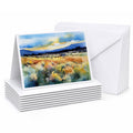 Nevada Sagebrush in Watercolor Greeting Cards Pack of 8 Blank Cards with Envelopes Whimsical A7 Size 5x7