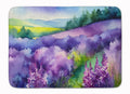 New Hampshire Purple Lilac in Watercolor Memory Foam Kitchen Mat Machine Washable Anti-Fatigue Cushion Comfort Bath or Kitchen Rug
