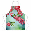 Pennsylvania Mountain Laurels in Watercolor Apron Cooking Kitchen Server Baking Crafts Gardening for Adult Women Men, Unisex, Large, Multicolor
