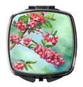 Pennsylvania Mountain Laurels in Watercolor Compact Mirror Decorative Travel Makeup Mirror for Women Girls Gifts Pocket Makeup Mirror Folding Handheld