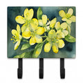 South Carolina Yellow Jessamine in Watercolor Leash or Key Holder Wall Hooks, Coat Rack Wall Mount, for Hanging Keys, Towels, Aprons, Leashes