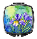 Tennessee Iris in Watercolor Compact Mirror Decorative Travel Makeup Mirror for Women Girls Gifts Pocket Makeup Mirror Folding Handheld