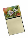 Virginia American Dogwood in Watercolor Watercolor Sticky Note Holder Refillable Dispenser Desk Accessory 3x3 Pad Gift