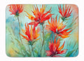 Wyoming Indian Paintbrush in Watercolor Memory Foam Kitchen Mat Machine Washable Anti-Fatigue Cushion Comfort Bath or Kitchen Rug