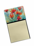 Wyoming Indian Paintbrush in Watercolor Watercolor Sticky Note Holder Refillable Dispenser Desk Accessory 3x3 Pad Gift