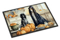 Afghan Hound Fall Kitchen Pumpkins Doormat Indoor Outdoor 24H X 36W Front Door Mat Rugs for Entryway, Non Slip Washable Low Pile,