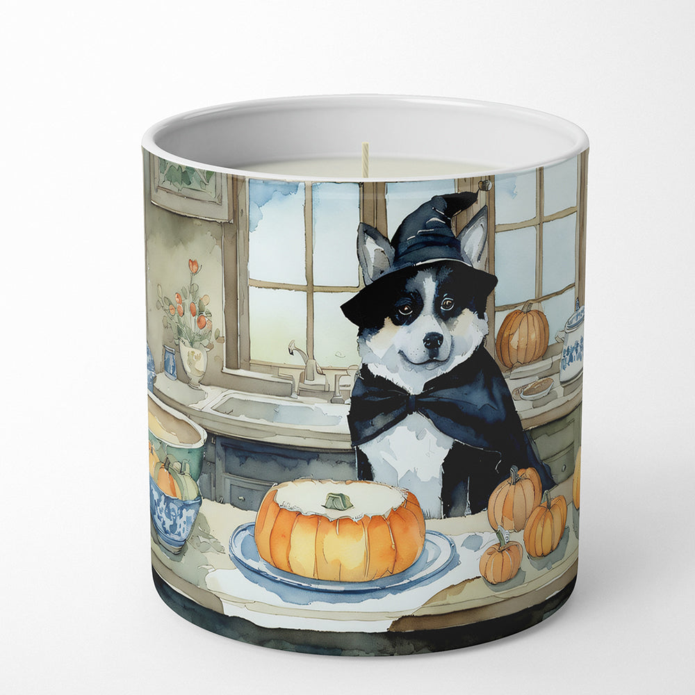 Akita Fall Kitchen Pumpkins Decorative Soy Candle Nature Soy Wax Essential Oil Home Decor Ideal for Bedroom Kitchen Bath Office Gift, 10 oz