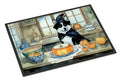 Akita Fall Kitchen Pumpkins Doormat Indoor Outdoor 18H X 27W Front Door Mat Rugs for Entryway, Non Slip Washable