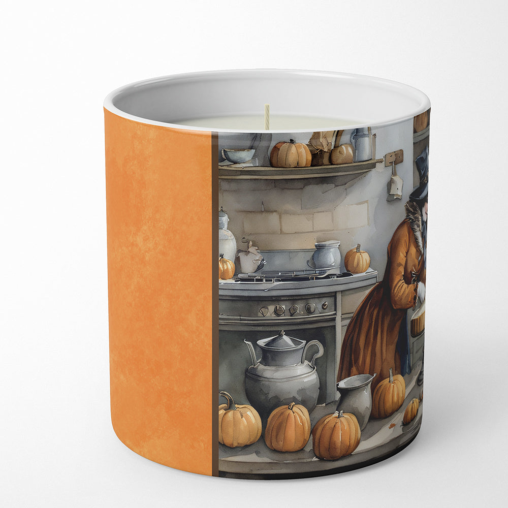 American Eskimo Fall Kitchen Pumpkins Decorative Soy Candle Nature Soy Wax Essential Oil Home Decor Ideal for Bedroom Kitchen Bath Office Gift, 10 oz