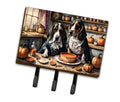 Basset Hound Fall Kitchen Pumpkins Leash or Key Holder Wall Hooks, Coat Rack Wall Mount, for Hanging Keys, Towels, Aprons, Leashes
