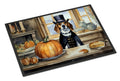Beagle Fall Kitchen Pumpkins Doormat Indoor Outdoor 18H X 27W Front Door Mat Rugs for Entryway, Non Slip Washable