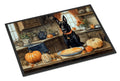 Belgian Malinois Fall Kitchen Pumpkins Doormat Indoor Outdoor 24H X 36W Front Door Mat Rugs for Entryway, Non Slip Washable Low Pile,