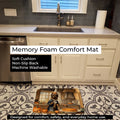 Briard Fall Kitchen Pumpkins Memory Foam Kitchen Mat Machine Washable Anti-Fatigue Cushion Comfort Bath or Kitchen Rug