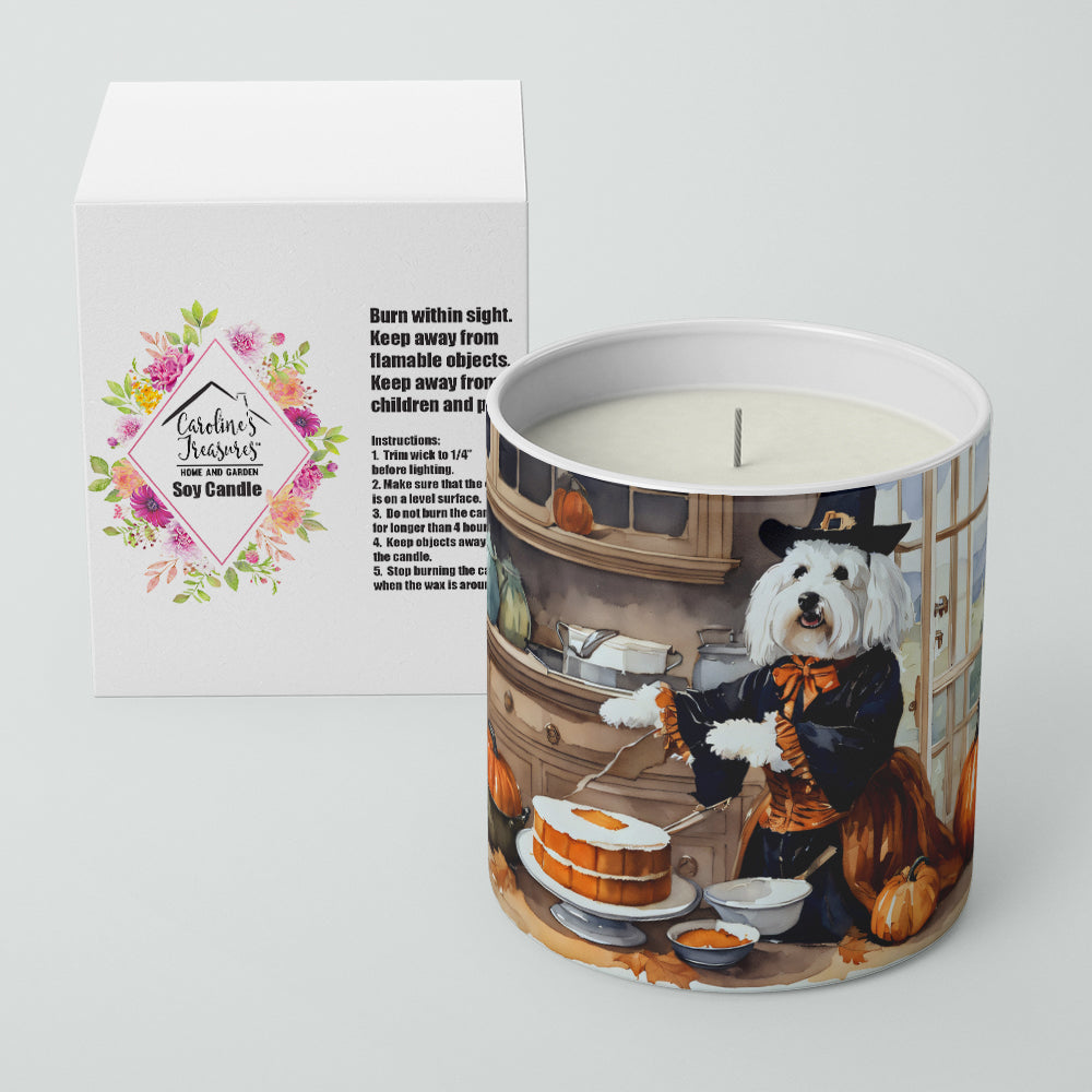 Coton De Tulear Fall Kitchen Pumpkins Decorative Soy Candle Nature Soy Wax Essential Oil Home Decor Ideal for Bedroom Kitchen Bath Office Gift, 10 oz