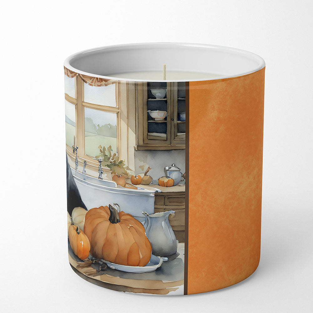 Black Lab Fall Kitchen Pumpkins Decorative Soy Candle Nature Soy Wax Essential Oil Home Decor Ideal for Bedroom Kitchen Bath Office Gift, 10 oz