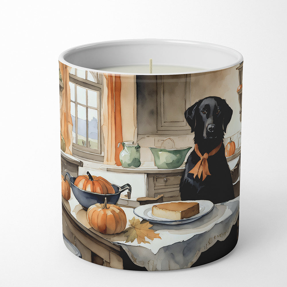 Black Lab Fall Kitchen Pumpkins Decorative Soy Candle Nature Soy Wax Essential Oil Home Decor Ideal for Bedroom Kitchen Bath Office Gift, 10 oz