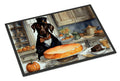 Chocolate Lab Fall Kitchen Pumpkins Doormat Indoor Outdoor 24H X 36W Front Door Mat Rugs for Entryway, Non Slip Washable Low Pile,