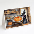 Pug Fall Kitchen Pumpkins Greeting Cards Pack of 8 Blank Cards with Envelopes Whimsical A7 Size 5x7