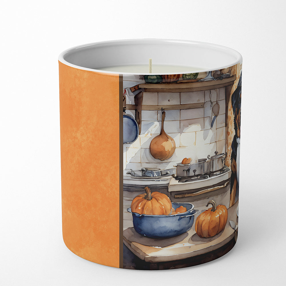 Rottweiler Fall Kitchen Pumpkins Decorative Soy Candle Nature Soy Wax Essential Oil Home Decor Ideal for Bedroom Kitchen Bath Office Gift, 10 oz