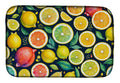 Colorful Lemons Dish Drying Mat Absorbent Dish Drying Mat Pad for Kitchen Counter Dish Drainer Mat for Countertop, 14 x 21", Multicolor