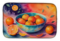 Colorful Oranges Dish Drying Mat Absorbent Dish Drying Mat Pad for Kitchen Counter Dish Drainer Mat for Countertop, 14 x 21", Multicolor