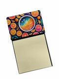 Colorful Oranges Watercolor Sticky Note Holder Refillable Dispenser Desk Accessory 3x3 Pad Gift