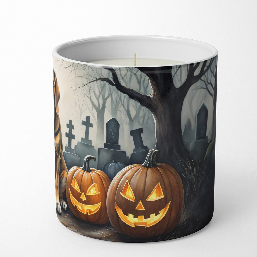 Bloodhound Spooky Halloween Decorative Soy Candle Nature Soy Wax Essential Oil Home Decor Ideal for Bedroom Kitchen Bath Office Gift, 10 oz