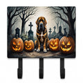 Bloodhound Spooky Halloween Leash or Key Holder Wall Hooks, Coat Rack Wall Mount, for Hanging Keys, Towels, Aprons, Leashes