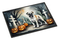 Boxer Spooky Halloween Doormat Indoor Outdoor 24H X 36W Front Door Mat Rugs for Entryway, Non Slip Washable Low Pile,