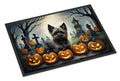 Cairn Terrier Spooky Halloween Doormat Indoor Outdoor 24H X 36W Front Door Mat Rugs for Entryway, Non Slip Washable Low Pile,