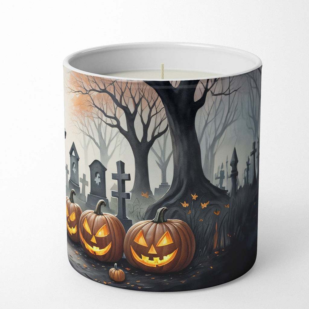 Doberman Pinscher Spooky Halloween Decorative Soy Candle Nature Soy Wax Essential Oil Home Decor Ideal for Bedroom Kitchen Bath Office Gift, 10 oz
