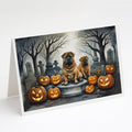 Shar Pei Spooky Halloween Greeting Cards Pack of 8 Blank Cards with Envelopes Whimsical A7 Size 5x7
