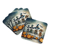 Calacas Skeletons Spooky Halloween Foam Coasters Set of 4 Cup Coasters for Indoor Outdoor, Tabletop Protection, Anti Slip, Mouse pad Material
