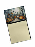 Calacas Skeletons Spooky Halloween Watercolor Sticky Note Holder Refillable Dispenser Desk Accessory 3x3 Pad Gift