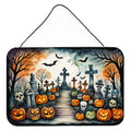 Day of the Dead Spooky Halloween Wall or Door Hanging Prints Aluminum Metal Sign Kitchen Wall Bar Bathroom Plaque Home Decor, 8HX12W, Multicolor