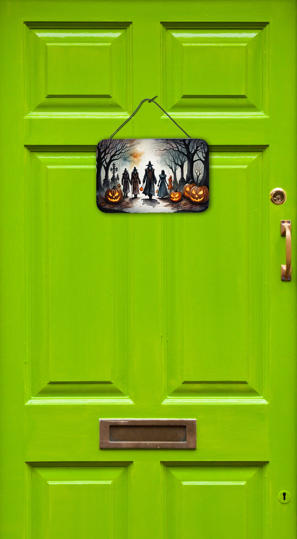Vampires Spooky Halloween Wall or Door Hanging Prints Aluminum Metal Sign Kitchen Wall Bar Bathroom Plaque Home Decor, 8HX12W, Multicolor