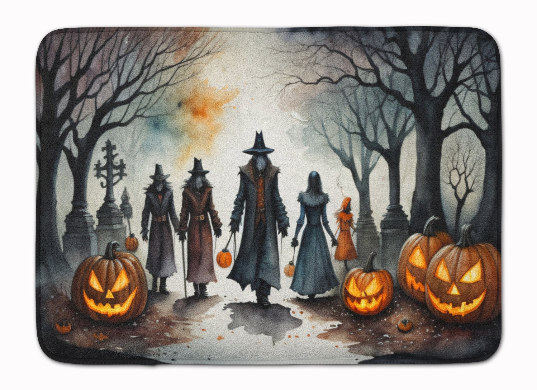 Vampires Spooky Halloween Memory Foam Kitchen Mat Machine Washable Anti-Fatigue Cushion Comfort Bath or Kitchen Rug