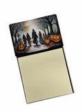 Vampires Spooky Halloween Watercolor Sticky Note Holder Refillable Dispenser Desk Accessory 3x3 Pad Gift