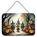 Goblins Spooky Halloween Wall or Door Hanging Prints Aluminum Metal Sign Kitchen Wall Bar Bathroom Plaque Home Decor, 8HX12W, Multicolor
