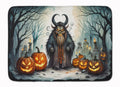 Krampus The Christmas Demon Spooky Halloween Memory Foam Kitchen Mat Machine Washable Anti-Fatigue Cushion Comfort Bath or Kitchen Rug