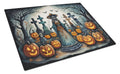 La Catrina Skeleton Spooky Halloween Cutting Board Tempered Glass Kitchen Cutting Surface, Heat Resistant Chopping, Non-Slip Feet, Food Prep & Serving