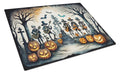 Mariachi Skeleton Band Spooky Halloween Cutting Board Tempered Glass Kitchen Cutting Surface, Heat Resistant Chopping, Non-Slip Feet, Food Prep & Serving