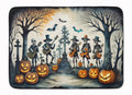 Mariachi Skeleton Band Spooky Halloween Memory Foam Kitchen Mat Machine Washable Anti-Fatigue Cushion Comfort Bath or Kitchen Rug