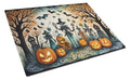 Papel Picado Skeletons Spooky Halloween Cutting Board Tempered Glass Kitchen Cutting Surface, Heat Resistant Chopping, Non-Slip Feet, Food Prep & Serving