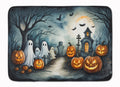 Ghosts Spooky Halloween Memory Foam Kitchen Mat Machine Washable Anti-Fatigue Cushion Comfort Bath or Kitchen Rug