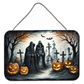 The Grim Reaper Spooky Halloween Wall or Door Hanging Prints Aluminum Metal Sign Kitchen Wall Bar Bathroom Plaque Home Decor, 8HX12W, Multicolor