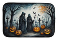The Grim Reaper Spooky Halloween Dish Drying Mat Absorbent Dish Drying Mat Pad for Kitchen Counter Dish Drainer Mat for Countertop, 14 x 21", Multicolor