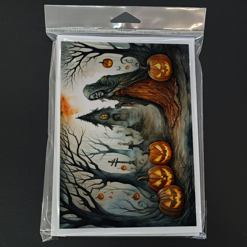 The Weeping Woman Spooky Halloween Greeting Cards Pack of 8 Blank Cards with Envelopes Whimsical A7 Size 5x7