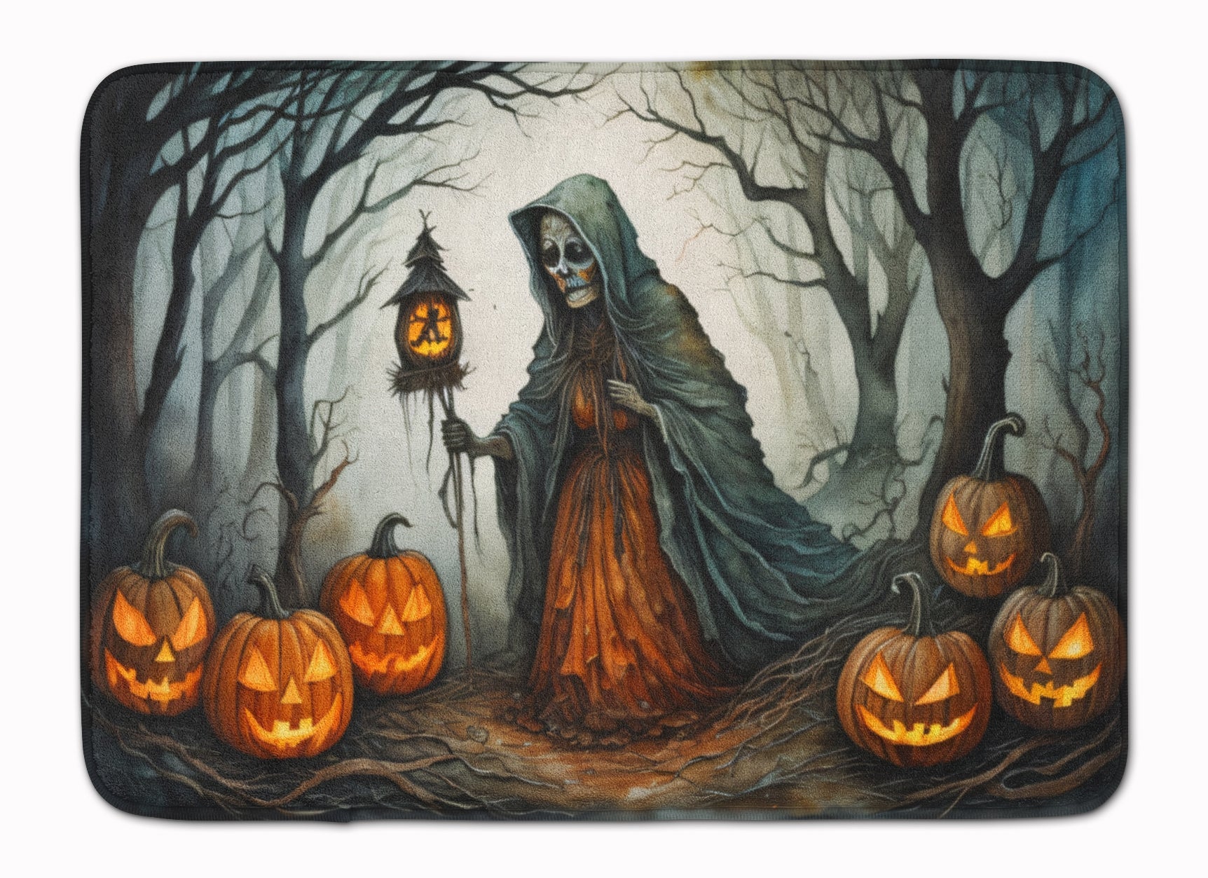 The Weeping Woman Spooky Halloween Memory Foam Kitchen Mat Machine Washable Anti-Fatigue Cushion Comfort Bath or Kitchen Rug